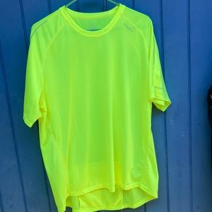 Aero tech Cycle wear neon yellow  short sleeved shirt 2XL